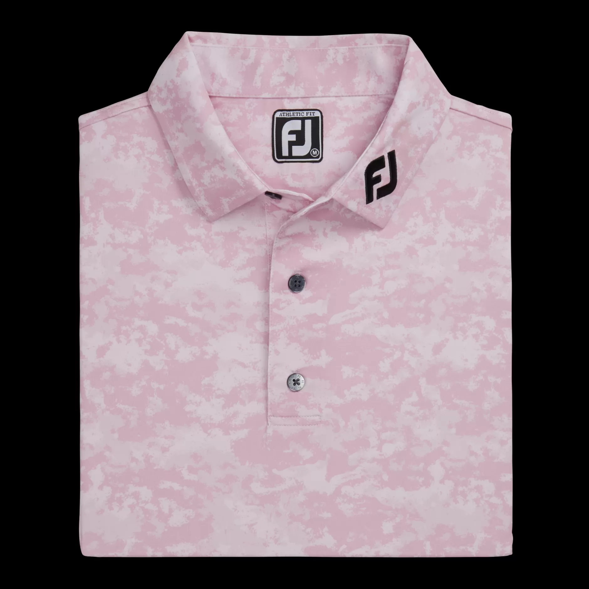 Store Athletic Fit Cloud Camo Lisle - FJ Tour Collar Shirts