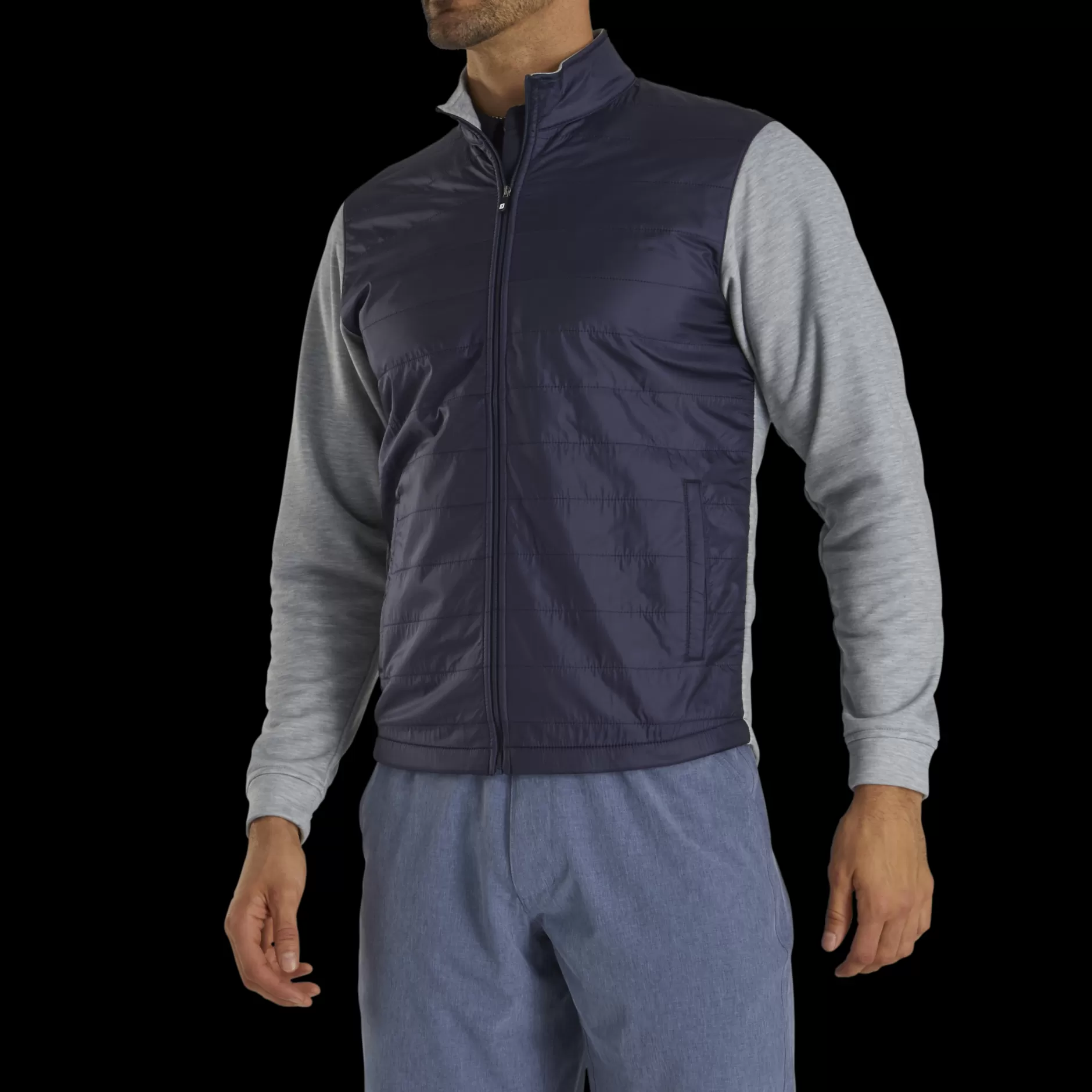 Outlet Full-Zip Hybrid Jacket Outer Layers