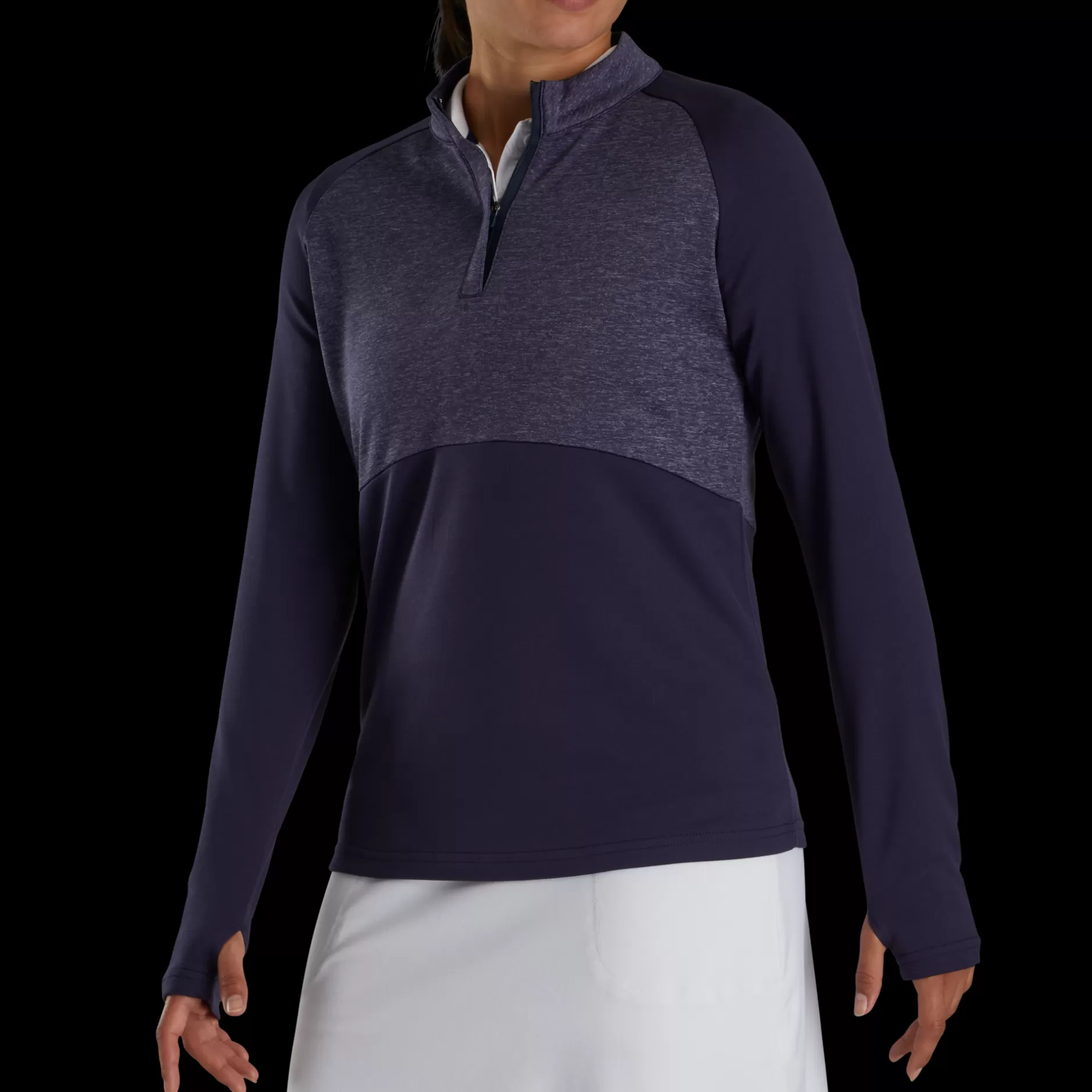 Discount Heather Block Half-Zip Mid-Layer Women Women Base / Mid-Layers
