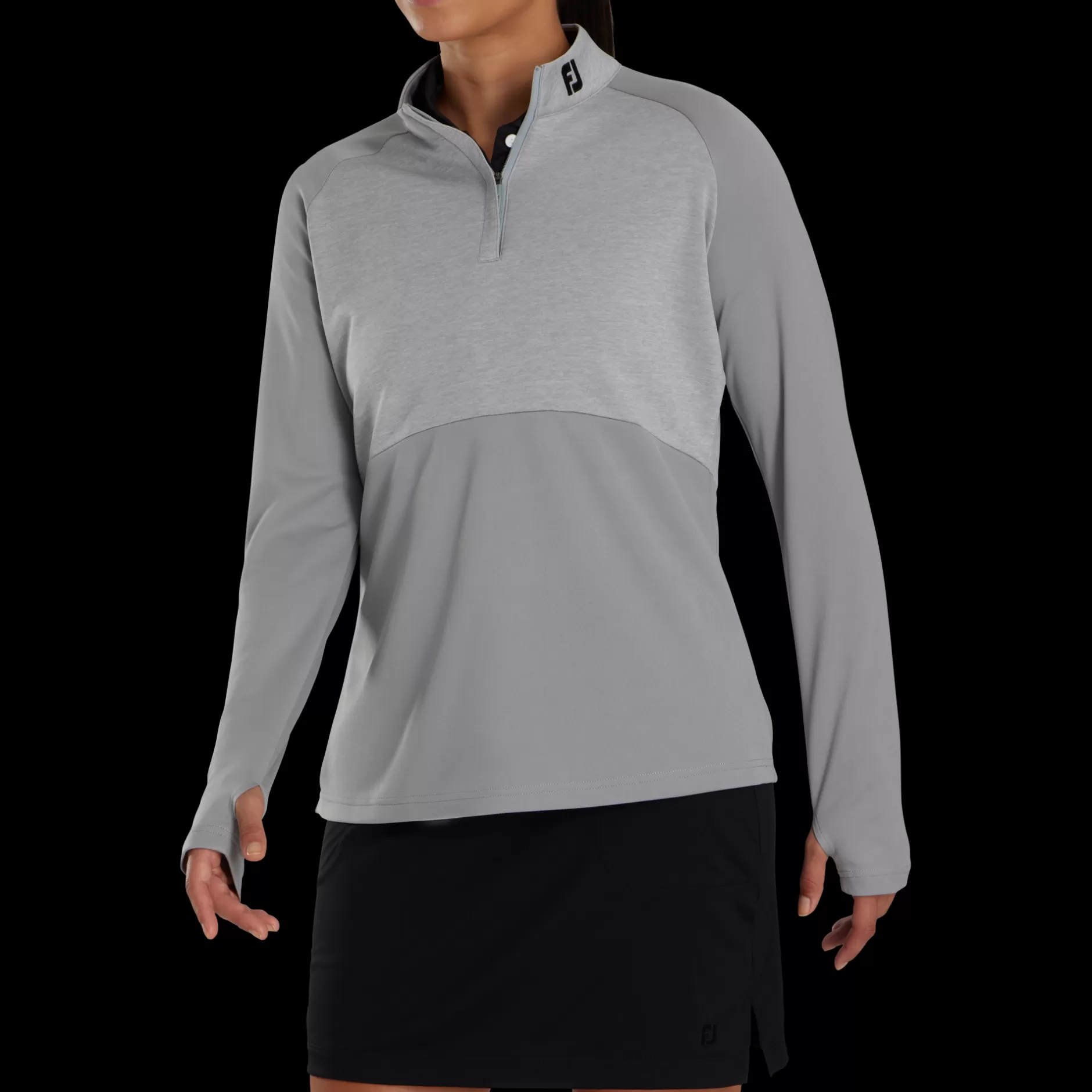 New Heather Block Half-Zip Mid-Layer Women - FJ Tour Collar Women Base / Mid-Layers