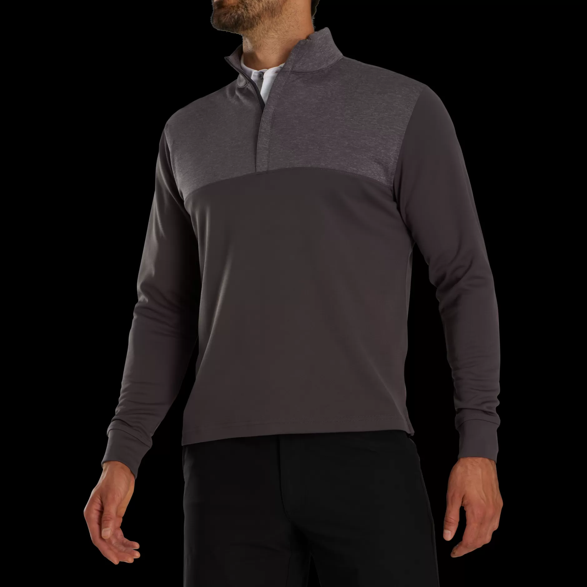 Store Heather Yoke Half-Zip Mid-Layer Base / Mid-Layers