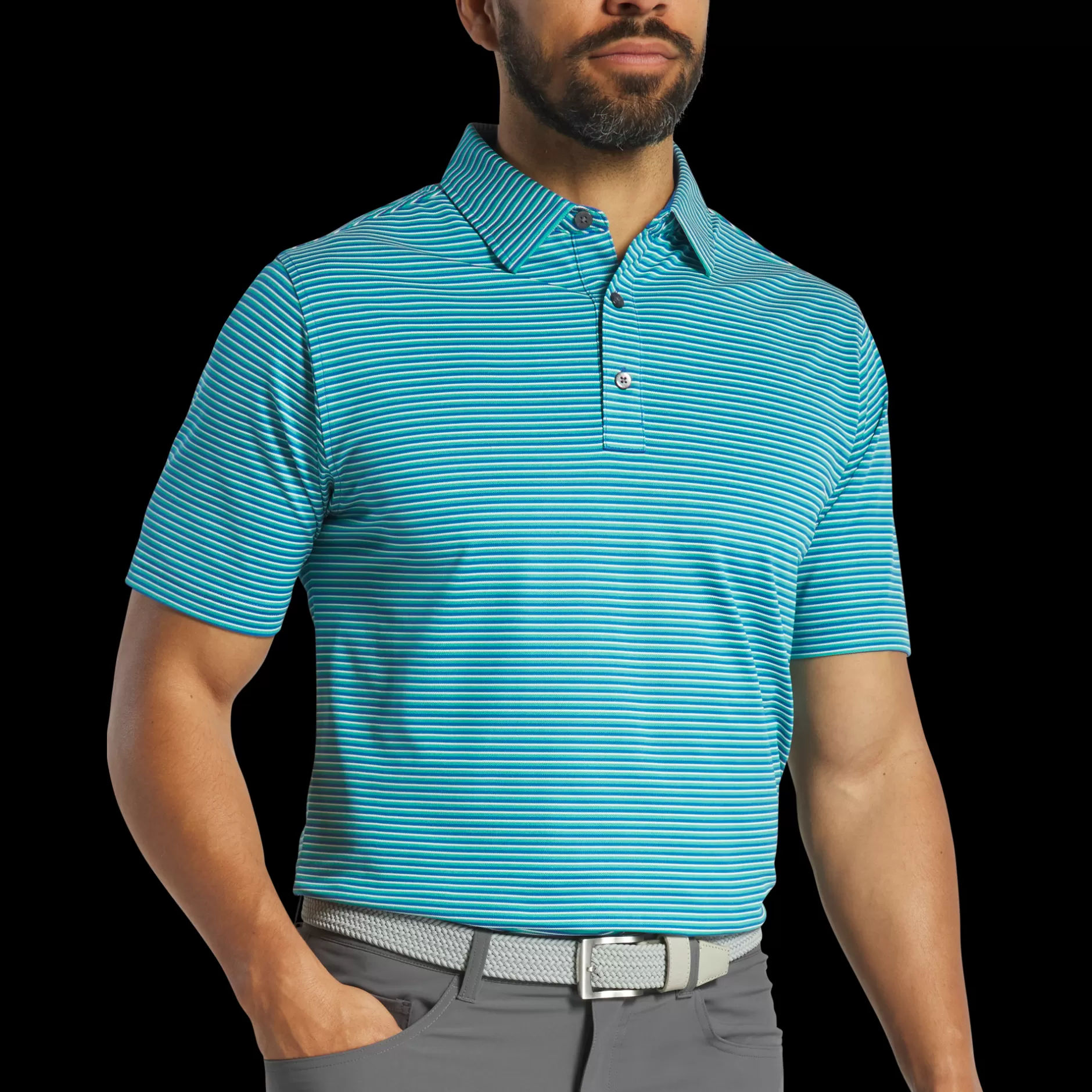 Outlet Regent Stripe Pique Shirts