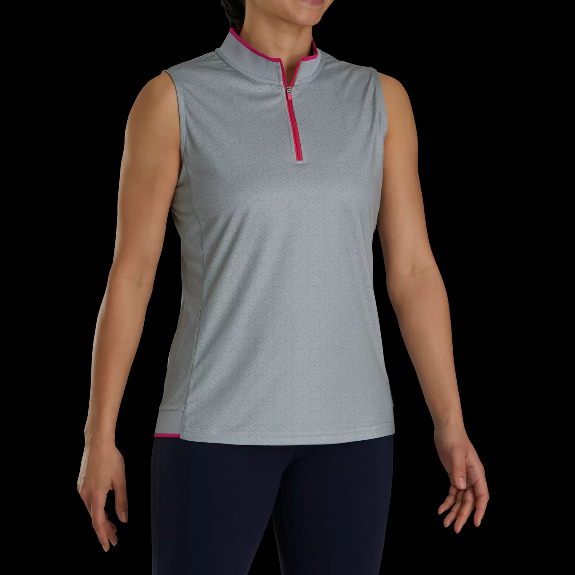 New Sleeveless Quarter-Zip Women Women Shirts